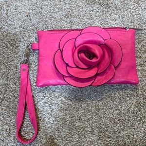 Never used pink wrist purse